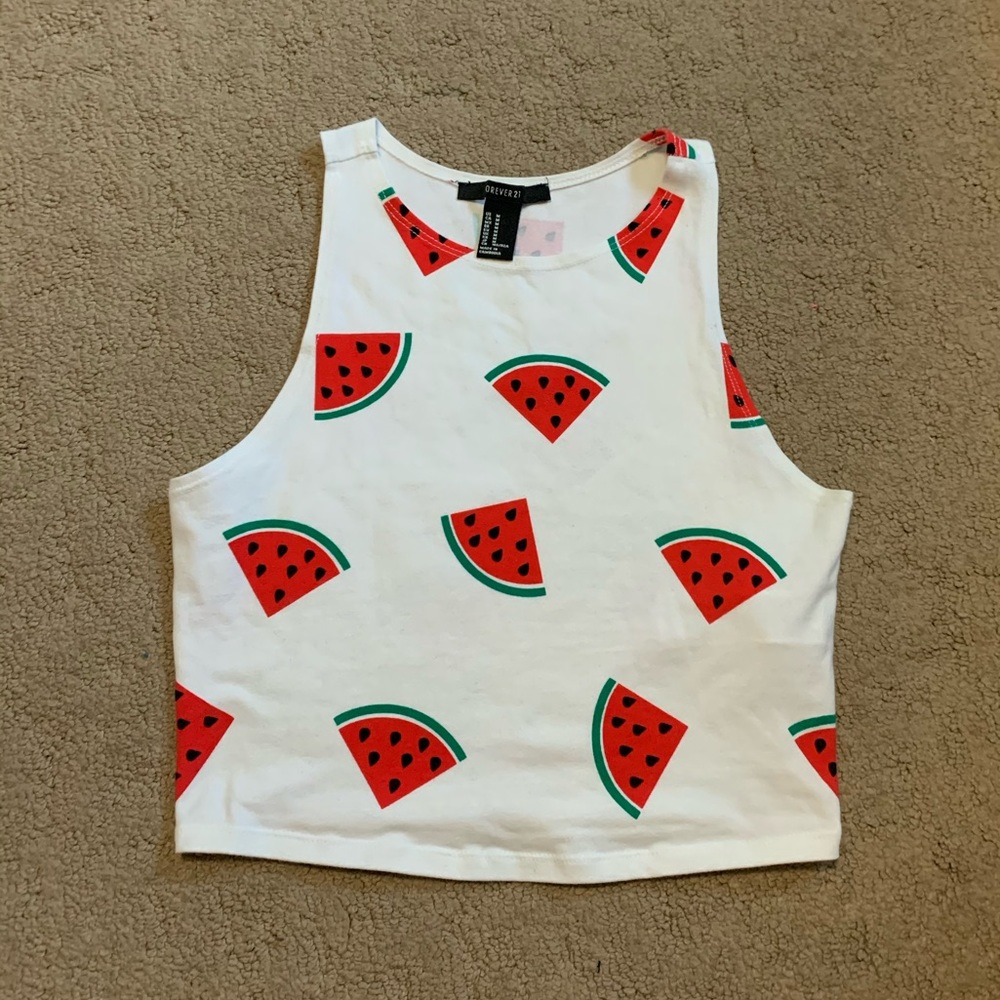 Forever 21 Watermelon Halter Top